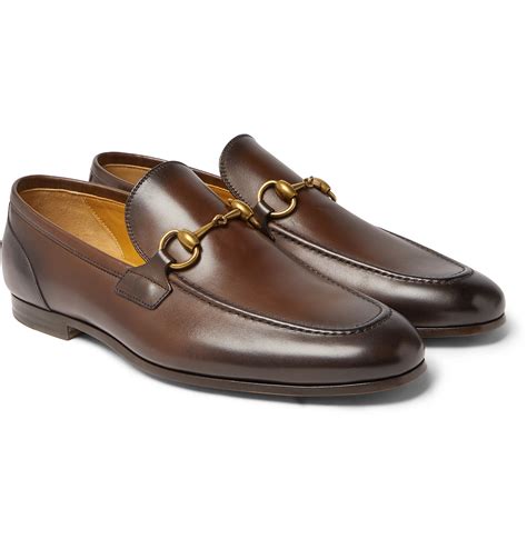 Gucci leather loafers men